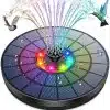 Fontaine solaire flottante 5.5W avec Lumières Colorées LED